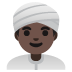 man wearing turban, dark skin tone